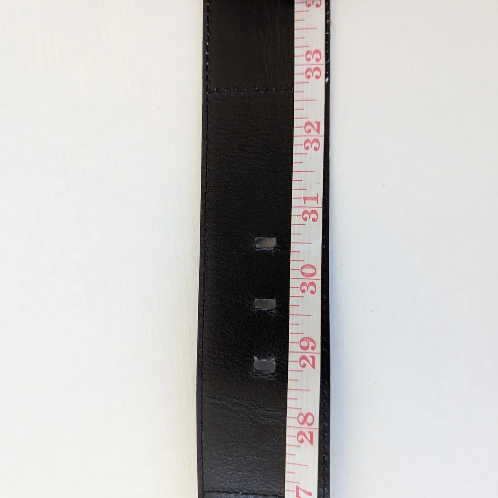 Escada Vintage wide leather belt from the 1980s, known for its distinctive "Roll - Picture 8 of 11